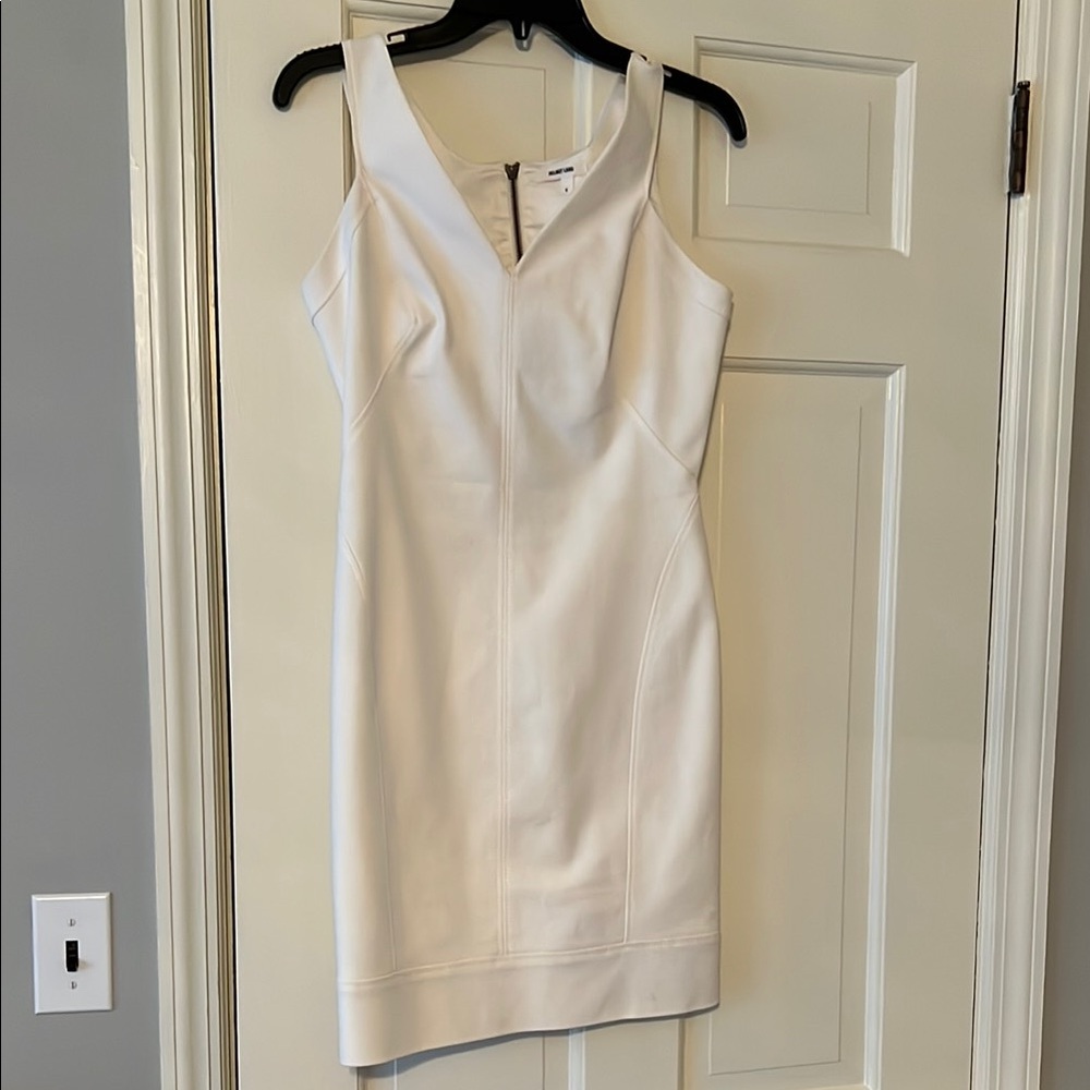 Helmet Lang White Sleeveless Dress